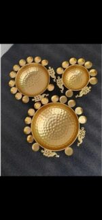 Iron Decorative Bowl Set (Flower Design) - Image 3